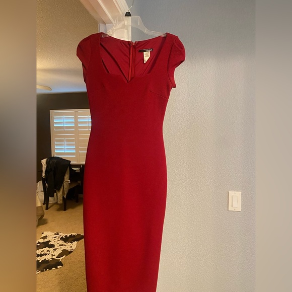 Lulus Dresses Midi Form Fitting Red Dress Poshmark